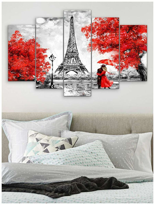 Quadro moderno astratto Paris In Love