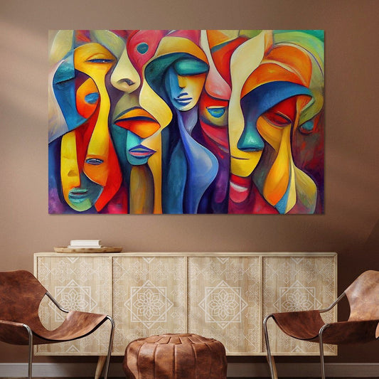 Canvas "Many faces"