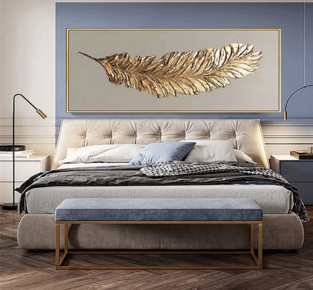 QUADRI MODERNI SOGGIORNO, 3 Pezzi Quadro Natura Piante Oro Foglie Stampe  Quadro EUR 149,45 - PicClick IT